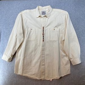 Vintage Mid-West Garment CO Canada XXL Western Embroidered Shirt Cotton